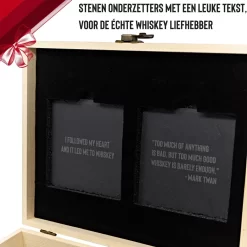 Set De Whisky Rednas - Verres à Whisky - Pierres à Whisky - Coffret Cadeau - Set En Bois - Pierre Naturelle - Coffret Cadeau -Fournitures De Cuisine Boutique 1200x1200 1405