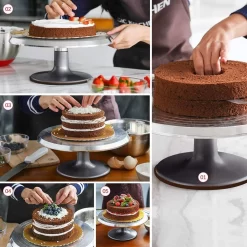 Plateau Tournant Pour Gâteau De 12 Pouces Avec Spatules De Glaçage En Acier Inoxydable (2 Pièces) Et Lisseur En Poudre (3 Pièces) Pour La Cuisson, La Décoration De Gâteaux, La Pâtisserie 7 Plateau Tournant Pour Gâteau De 12 Pouces Avec Spatules De Glaçage En Acier Inoxydable (2 Pièces) Et Lisseur En Poudre (3 Pièces) Pour La Cuisson, La Décoration De Gâteaux, La Pâtisserie -Fournitures De Cuisine Boutique 1200x1200 141