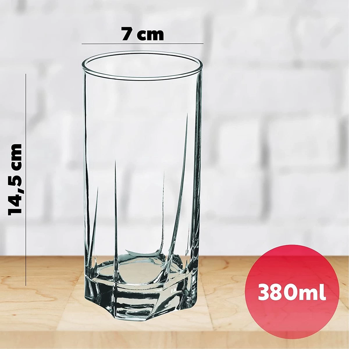 KADAX Verres à Boire En Verre De Haute Qualité Lot De 6 Verres à Eau Verres Ondulés à Parois épaisses Pour Eau, Boissons, Jus , Verres à Cocktail Verres à Boissons (Tall, 380ml) 2 KADAX Verres à Boire En Verre De Haute Qualité Lot De 6 Verres à Eau Verres Ondulés à Parois épaisses Pour Eau, Boissons, Jus , Verres à Cocktail Verres à Boissons (Tall, 380ml) – Image 2
