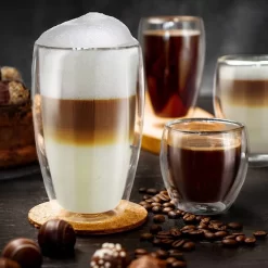 Verres à Double Paroi Creano 250 Ml, Lot De 2, Grand Verre à Boire Résistant à La Chaleur En Verre Borosilicaté, Verres à Café/thé -Fournitures De Cuisine Boutique 1200x1200 1431