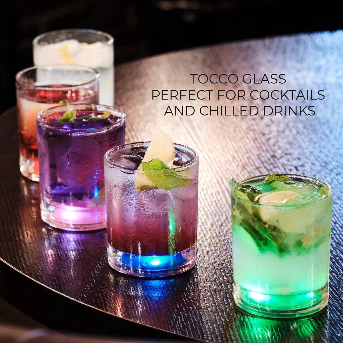 Tocco Ensemble De Verres à Whisky Premium En Cristal – Ensemble De Verres à Cocktail Innovants Et Tactiles – Ensemble De Verres à Eau à Effet De Lumière – Verre à Boire Illuminé Meilleur Cadeau (Vert, 2) 2 Tocco Ensemble De Verres à Whisky Premium En Cristal – Ensemble De Verres à Cocktail Innovants Et Tactiles – Ensemble De Verres à Eau à Effet De Lumière – Verre à Boire Illuminé Meilleur Cadeau (Vert, 2) – Image 2