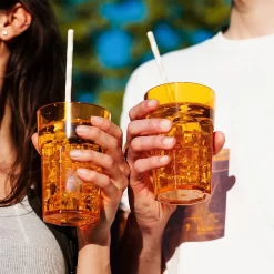 Set De Verres à Eau En Plastique Omada Design , Capacité De 42,5 Cl Ils Sont Idéaux Pour Les Boissons Ou Les Long Drinks, Passe Au Lave-vaisselle, Made In Italy, Empilable, Linea Unglassy, ​​Couleur Transp -Fournitures De Cuisine Boutique 1200x1200 1456