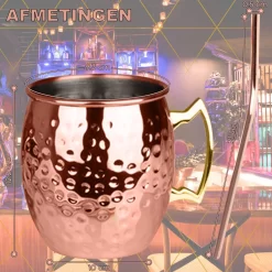 Toivo Moscow Mule Cups DELUXE - Set De 2 Pièces - Y Compris Les Pailles En Acier Inoxydable - Cuivre Plaqué - 500 ML - Tasses à Cocktail -Fournitures De Cuisine Boutique 1200x1200 1484