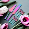 Lot De 8 Gâteaux | Acier Inoxydable Acier Inoxydable | Set De Service à Gâteau 8 Psc | Lave-vaisselle | Couteau à Gâteau Pelle à Gâteau Fourchettes à Gâteau Unicorn