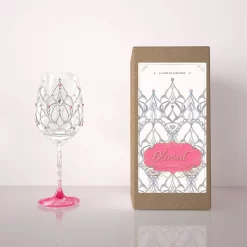NymphFable Verre à Vin Peint à La Main Kroon De Princesse Verres à Verres à Vin Peints 15 Oz Cadeau Fantaisie Pour Anniversaires, Mariages, Saint Valentin -Fournitures De Cuisine Boutique 1200x1200 1568