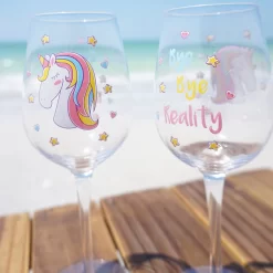 EinhornLiebe® Ensemble De Verres à Verres à Vin Verre Licorne Bye Bye Reality Vin Rouge Vin Blanc 2 Pièces Dans Une Boîte Cadeau -Fournitures De Cuisine Boutique 1200x1200 1571