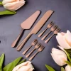 Service à Gâteau Set De 8 | Acier Inoxydable Acier Inoxydable | Set De Service à Gâteau 8 Psc | Lave-vaisselle | Couteau à Gâteau Pelle à Gâteau Fourchettes à Gâteau Rose