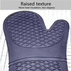 TDR - Siliconen De Gants De Four En Silicone Avec Doublure En Coton Doux, Gants De Four Extra Longs Résistants à La Chaleur Pour La Cuisson, La Cuisson, Les Grillades - Noir -Fournitures De Cuisine Boutique 1200x1200 1614