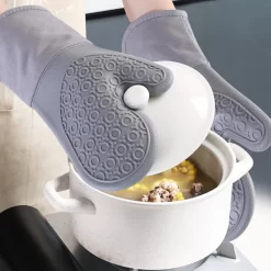 TDR - Gants En Silicone Isolants Thermiquement Extra Longs Pour La Cuisson Et La Cuisson - Ensemble Complet 7 Pièces - Gris -Fournitures De Cuisine Boutique 1200x1200 1644