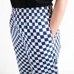 Pantalon De Cuisine Unisexe Easyfit Teflon Whites à Gros Carreaux | Blauw Et Blanc - Taille M -Fournitures De Cuisine Boutique 1200x1200 1670