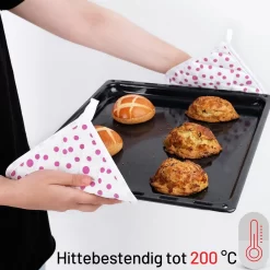 TAVAS Belles Pois Violets Maniques 2 Pièces Batterie De Cuisine Résistante à La Chaleur Katoen, Thermolite Jusqu'à 220°C -Fournitures De Cuisine Boutique 1200x1200 1683