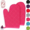 Tavas Dream Gants De Gants De Four Résistants à La Chaleur 2 Pièces | Gant De Four | Katoen, Thermolite | Jusqu'à 220°C | Rose