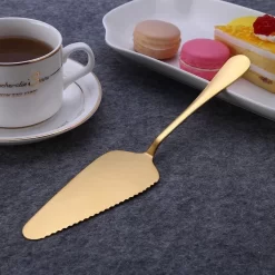 Pelle à Gâteau ESTARK® - Pelle à Gâteau - Pelle à Gâteau LUXURY - Coupe De Gâteau - Cuillère à Gâteau - Couteau à Gâteau - Couteau à Gâteau - Or - Acier Inoxydable - 22 Cm - Fournitures De Pâtisserie - Or -Fournitures De Cuisine Boutique 1200x1200 170