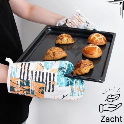 Sevilya Gant De Four Avec Manique - Katoen D'été, Thermolite Résistant à La Chaleur Jusqu'à 200°C Set De 2 Gants De Four Et Gants De Maniques Set Gants De Four -Fournitures De Cuisine Boutique 1200x1200 1721