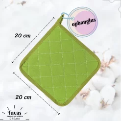 Maniques Tavas Dream Résistantes à La Chaleur | 2 Pièces | Katoen, Thermolite | Jusqu'à 220°C | Vert -Fournitures De Cuisine Boutique 1200x1200 1770