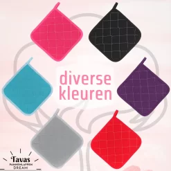 Maniques Tavas Dream Résistantes à La Chaleur | 2 Pièces | Katoen, Thermolite | Jusqu'à 220°C | Vert -Fournitures De Cuisine Boutique 1200x1200 1771