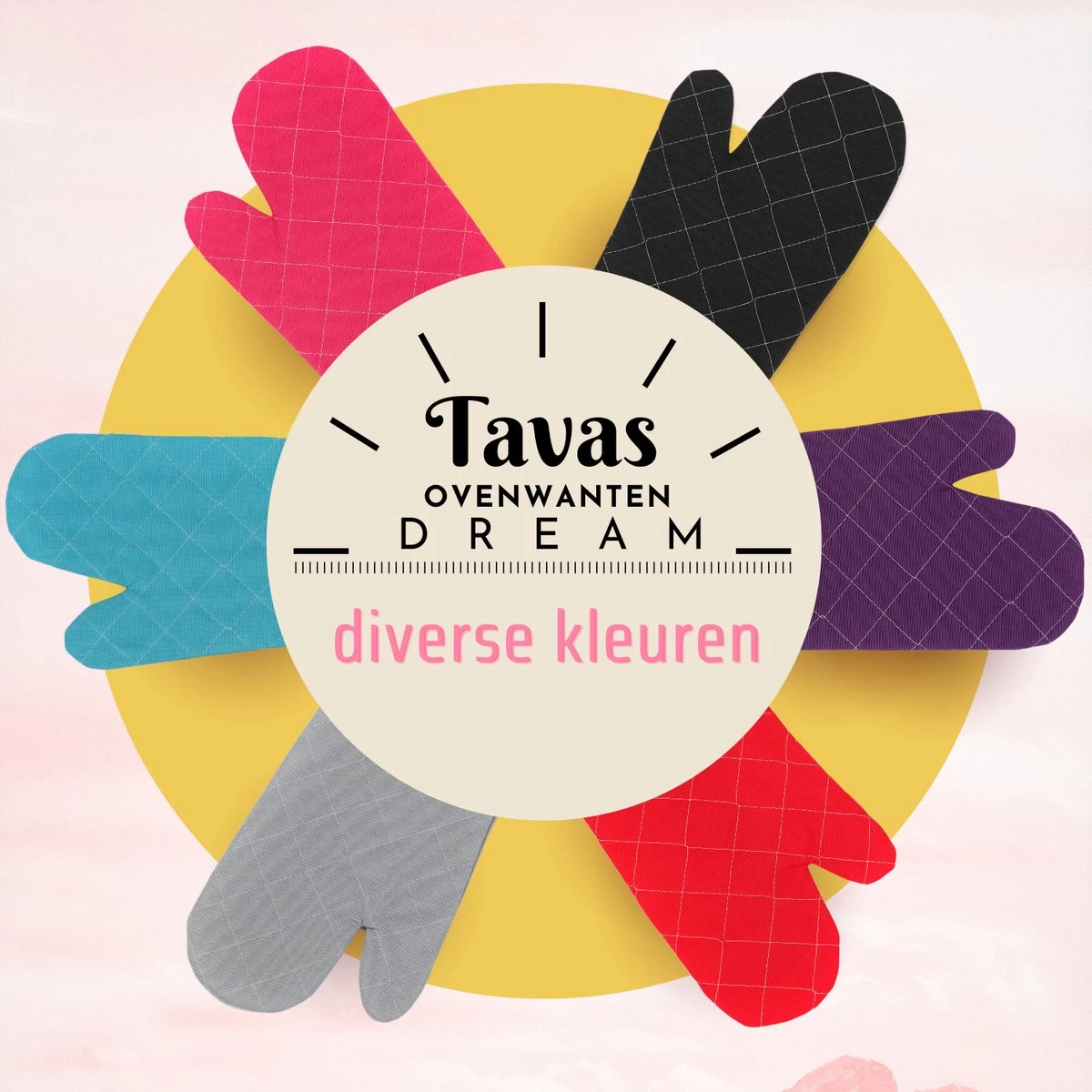 Tavas Gants De Gants De Four Résistants à La Chaleur 8 Pièces Turquoise Gant De Four Katoen, Thermolite Jusqu'à 200°C 5 Tavas Gants De Gants De Four Résistants à La Chaleur 8 Pièces Turquoise Gant De Four Katoen, Thermolite Jusqu'à 200°C – Image 5