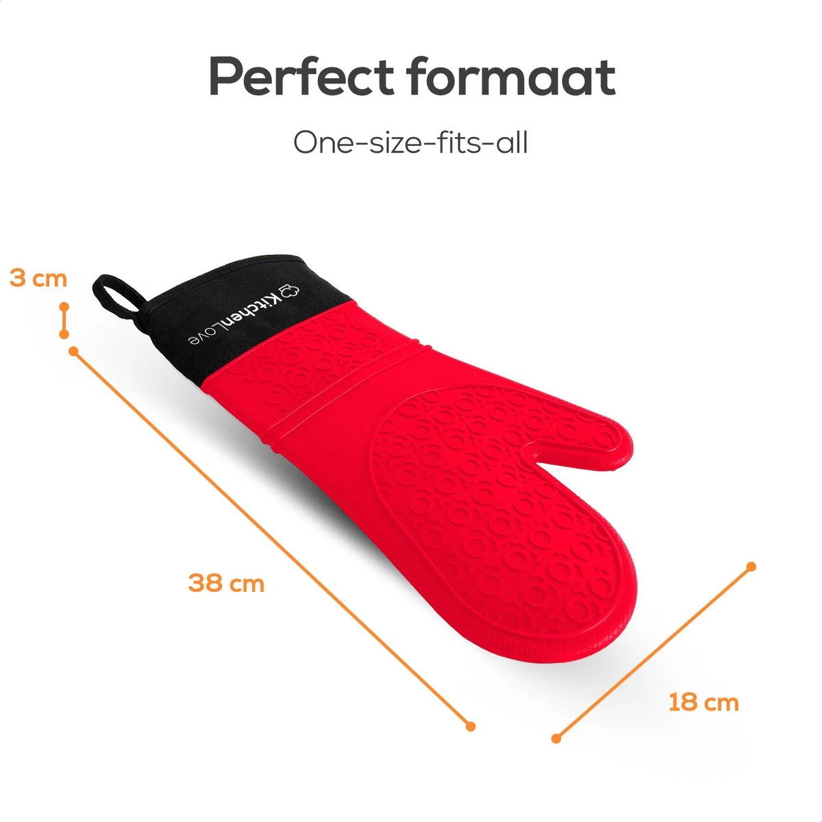 Moufles De Four En Silicone - Gants De Four - Gants De Barbecue - Moufles De Four 2 Pièces Résistantes à La Chaleur - Extra Longues Pour La Protection Des Poignets - 1 Paire - Rouge 5 Moufles De Four En Silicone - Gants De Four - Gants De Barbecue - Moufles De Four 2 Pièces Résistantes à La Chaleur - Extra Longues Pour La Protection Des Poignets - 1 Paire - Rouge – Image 5