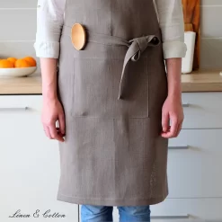 Tablier En Lin Et Cotton Tablier De Cuisine Femme Homme Femme Homme Ella - 100% Lin, Grijs (70 X 84cm) Tablier De Cuisine Ménage Tablier De Cuisson Pour Cuisson Cuisson Chefs Restaurant -Fournitures De Cuisine Boutique 1200x1200 1867
