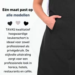 Tablier De Cuisine Pedra Master 60x80 Cm Zwart Tablier De Cuisine Avec Poches Tablier De Service De Restauration Pour Dames Tablier De Restaurant Pour Femme -Fournitures De Cuisine Boutique 1200x1200 1876