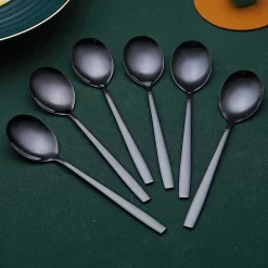 Cuillère à Café / Cuillères à Café Cuillères à Expresso, Cuillères à Dessert Cuillères à Café, Petites Mini Cuillères Pour Les Fêtes, Va Au Lave-vaisselle - 6pcs -Fournitures De Cuisine Boutique 1200x1200 19