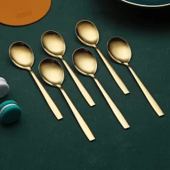 Cuillère à Café / Cuillères à Café Cuillères à Expresso, Cuillères à Dessert Cuillères à Café, Petites Mini Cuillères Pour Les Fêtes, Va Au Lave-vaisselle - 6pcs -Fournitures De Cuisine Boutique 1200x1200 210