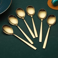 Cuillère à Café / Cuillères à Café Cuillères à Expresso, Cuillères à Dessert Cuillères à Café, Petites Mini Cuillères Pour Les Fêtes, Va Au Lave-vaisselle - 6pcs -Fournitures De Cuisine Boutique 1200x1200 211