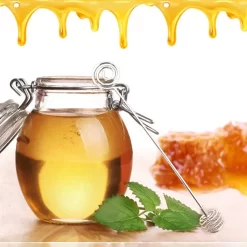 Avec Poignées Incurvées, Louche à Miel, Cuillère à Miel à Long Manche En Acier Inoxydable, Utile Pour Tremper Le Miel, Le Sirop, Remuer Le Café, Les Boissons, Le Lait -Fournitures De Cuisine Boutique 1200x1200 273