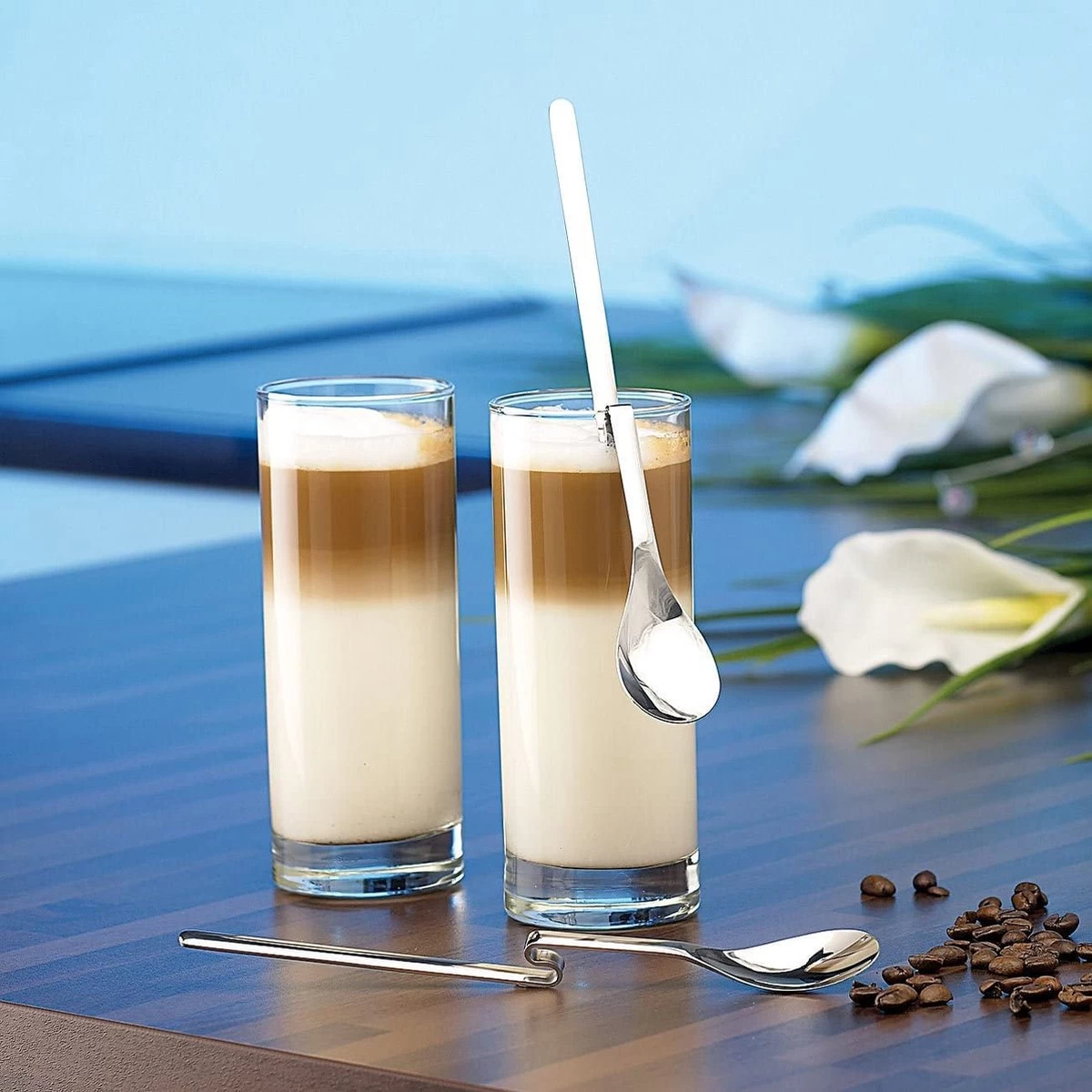 Cuillère à Miel Avec Poignées Incurvées, Louche à Miel, Cuillère à Miel à Long Manche En Acier Inoxydable, Utile Pour Tremper Le Miel, Le Sirop, Remuer Le Café, Les Boissons, Le Lait 4 Cuillère à Miel Avec Poignées Incurvées, Louche à Miel, Cuillère à Miel à Long Manche En Acier Inoxydable, Utile Pour Tremper Le Miel, Le Sirop, Remuer Le Café, Les Boissons, Le Lait – Image 4