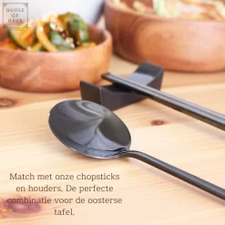 Set De Cuillères à Soupe Coréenne House Of Husk - Zwart - 5 Pièces - Cuillère à Soupe - Acier Inoxydable - Passe Au Lave-vaisselle -Fournitures De Cuisine Boutique 1200x1200 305