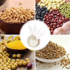 Cuillère Doseuse, Cuillère, Cuillère Doseuse, 8 Cuillères Doseuses Et Cuillères Pour La Cuisine, Lot De 4 Tasses Et 4 Cuillères Doseuses Pour La Cuisine, Pour Mesurer Les Ustensiles De Cuisine (blanc) -Fournitures De Cuisine Boutique 1200x1200 326