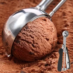 FOCCTS Porteur De Crème Glacée Porteur De Biscuits En Acier Inoxydable Avec Gâchette Pour Fruits, Glaces. Diamètre : 25 Mm -Fournitures De Cuisine Boutique 1200x1200 333