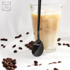House Of Husk® - Set De Cuillères à Latte Macchiato - 20CM - Zwart - Cuillère à Café - Cuillère à Long Drink - Cuillère à Sorbet - Cuillère à Café - Acier Inoxydable - 6 Pièces -Fournitures De Cuisine Boutique 1200x1200 396