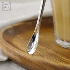 House Of Husk ™ - Set De Cuillères à Café Longues - 22CM - Argent - Cuillère à Long Drink En Argent - Cuillère à Sorbet - Cuillère à Latte Macchiato - Cuillère à Café - Acier Inoxydable - 6 Pièces -Fournitures De Cuisine Boutique 1200x1200 406