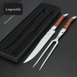 Set à Découper Laguiole - 2 Parties - Par Rielse Reuzen - Set à Découper - Couteau à Découper - Set De Couteaux BBQ - Fourchette à Viande - Couteau à Découper -Fournitures De Cuisine Boutique 1200x1200 420