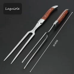 Set à Découper Laguiole - 2 Parties - Par Rielse Reuzen - Set à Découper - Couteau à Découper - Set De Couteaux BBQ - Fourchette à Viande - Couteau à Découper -Fournitures De Cuisine Boutique 1200x1200 422