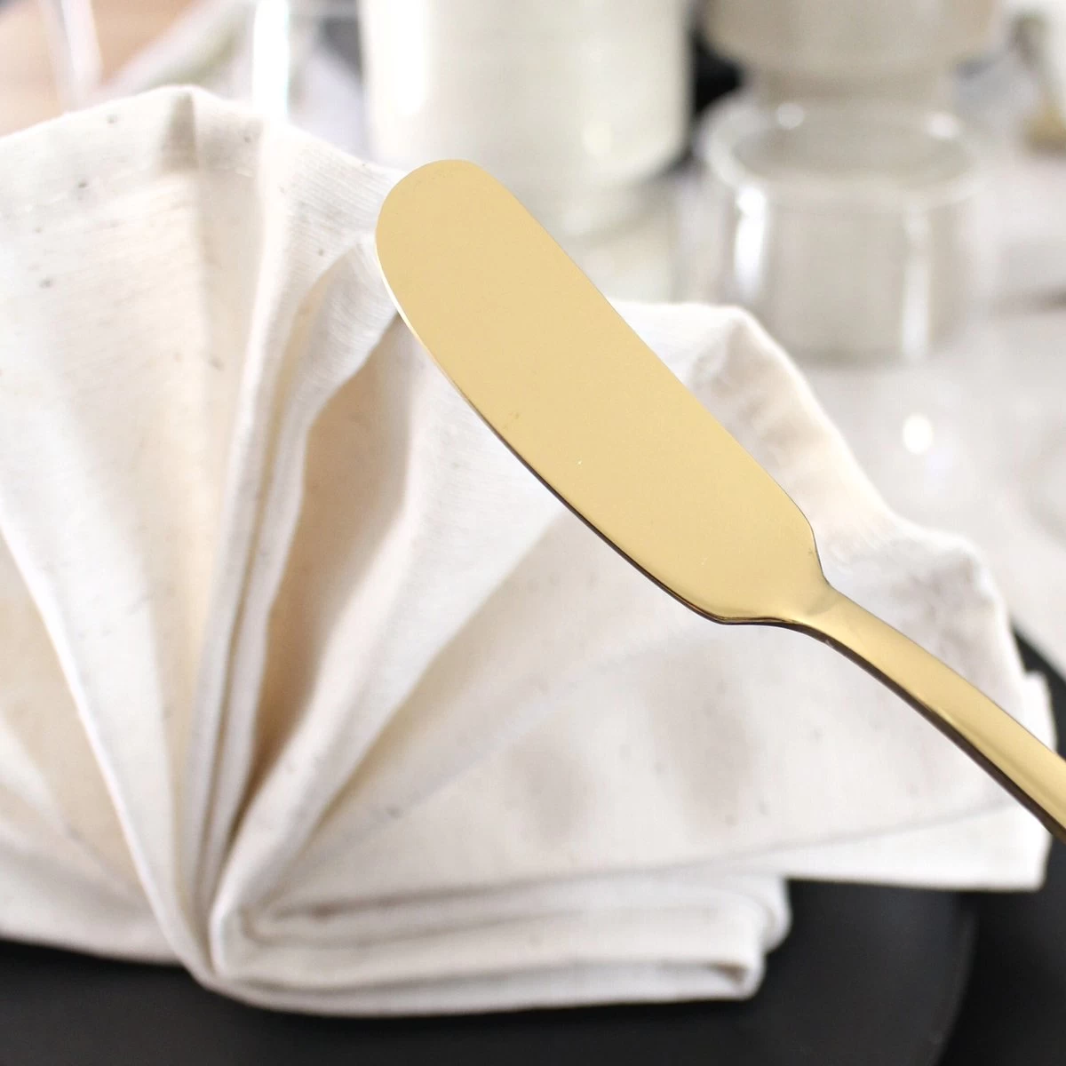 House Of Husk™ - Set De Couteaux à Beurre - Or - Acier Inoxydable - Couteau à Beurre - Couteaux à Tartiner - 6 Pièces 5 House Of Husk™ - Set De Couteaux à Beurre - Or - Acier Inoxydable - Couteau à Beurre - Couteaux à Tartiner - 6 Pièces – Image 5