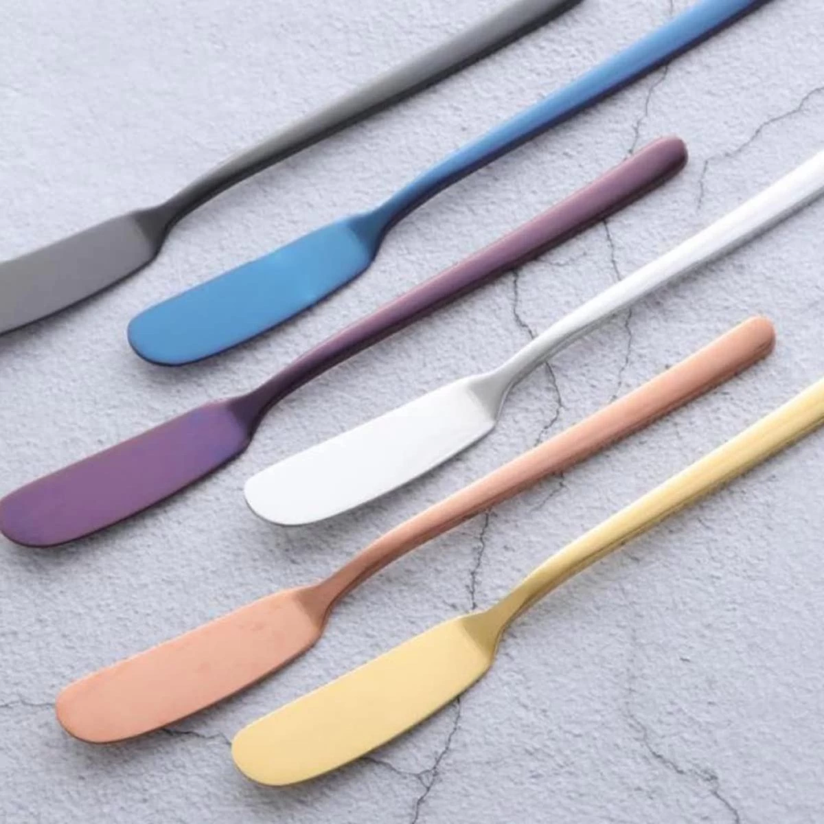 Doodadeals® | Couteau à Beurre Blauw | Couteau à Beurre | Couteaux De Lubrification | Couteaux à Tapas | ACIER INOXYDABLE | 2 Pièces 6 Doodadeals® | Couteau à Beurre Blauw | Couteau à Beurre | Couteaux De Lubrification | Couteaux à Tapas | ACIER INOXYDABLE | 2 Pièces – Image 6