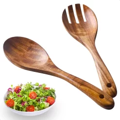 Service à Salade Couverts à Salade En Bois D'olivier 2 Pièces - Service à Salade De Luxe - Couverts à Salade Durables - Couverts à Salade