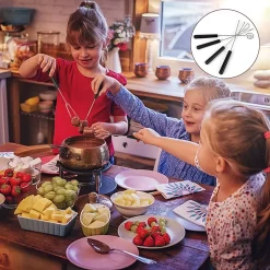 11 Pcs Fourchette à Chocolat, Couverts à Chocolat, Set De Fourchettes à Trempette à Chocolat En Acier Inoxydable Avec Poignée D'Isolation Thermique Pour Chocolat Pralines Fruit Candy Cake Fondue (Argent) -Fournitures De Cuisine Boutique 1200x1200 550