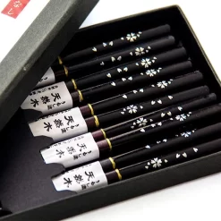 Bosdontek Baguettes à Sushi Japonaises 5 Paires De Baguettes En Bois Baguettes Au Lave-vaisselle Baguettes Luxueuses Zwart Faites à La Handgemaakt -Fournitures De Cuisine Boutique 1200x1200 58