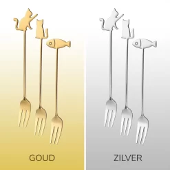 Fourchettes à Gâteau Chat Et Poisson - Set De 6 Fourchettes à Gâteau - Acier Inoxydable - Argent 9 Fourchettes à Gâteau Chat Et Poisson - Set De 6 Fourchettes à Gâteau - Acier Inoxydable - Argent -Fournitures De Cuisine Boutique 1200x1200 613