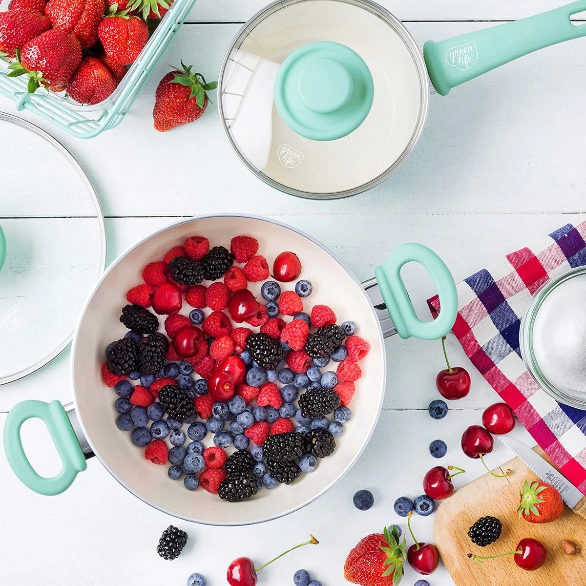 Ustensiles De Cuisine, Set De Casseroles, Poêles à Frire, Avec Revêtement Antiadhésif, Ustensiles De Cuisine 2 Ustensiles De Cuisine, Set De Casseroles, Poêles à Frire, Avec Revêtement Antiadhésif, Ustensiles De Cuisine – Image 2