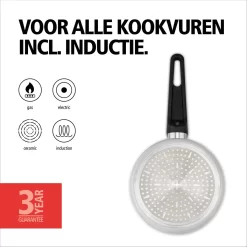 BRABANTIA INDU+ Casserole Avec Couvercle - Revêtement Antiadhésif Céramique - Ø 16 Cm - Induction - Sans Pfas -Fournitures De Cuisine Boutique 1200x1200 654