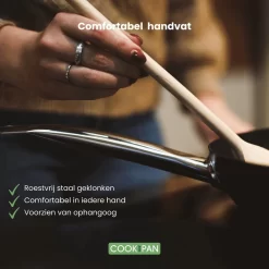 Jazz Set De Poêles à Frire Induction 2 Pièces 24 Et 28 Cm Acier Carbone Noir - Revêtement Antiadhésif Pré-assaisonné -Fournitures De Cuisine Boutique 1200x1200 670