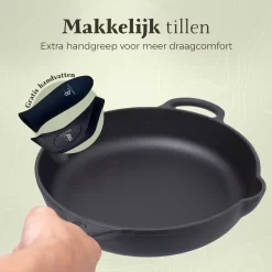 Belluci - Ø31cm - Poêle En Fonte - Poêle - Poêle à Frire Adaptée à Toutes Les Sources De Chaleur BBQ Et Induction Avec Accessoires - Poêle - Casserole -Fournitures De Cuisine Boutique 1200x1200 683