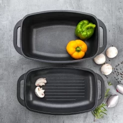 Poêle Professionnelle 2 En 1 Florina Delico Avec Induction Double Face Et Revêtement 2 Couches - Aluminium - 5,1L Noir Mat -Fournitures De Cuisine Boutique 1200x1200 692