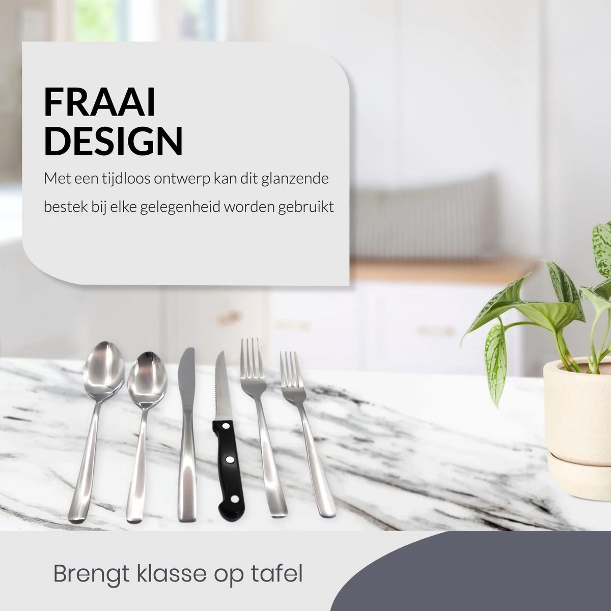 Master Knifes© Couverts Pour 6 Personnes (36 Pièces) - Cuillères, Couteaux, Fourchettes Et Couteaux à Steak - Passe Au Lave-vaisselle - Argent /acier Inoxydable 4 Master Knifes© Couverts Pour 6 Personnes (36 Pièces) - Cuillères, Couteaux, Fourchettes Et Couteaux à Steak - Passe Au Lave-vaisselle - Argent /acier Inoxydable – Image 4