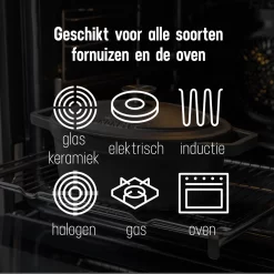 Poêle En Fonte Daumonet - Cocotte Rond - Ø 29 Cm - 5,4 Litres - Émail - Convient à Toutes Les Sources De Chaleur - Electrique - Gaz - Halogène - Induction - Céramique - Va Au Lave-vaisselle - Noir -Fournitures De Cuisine Boutique 1200x1200 714