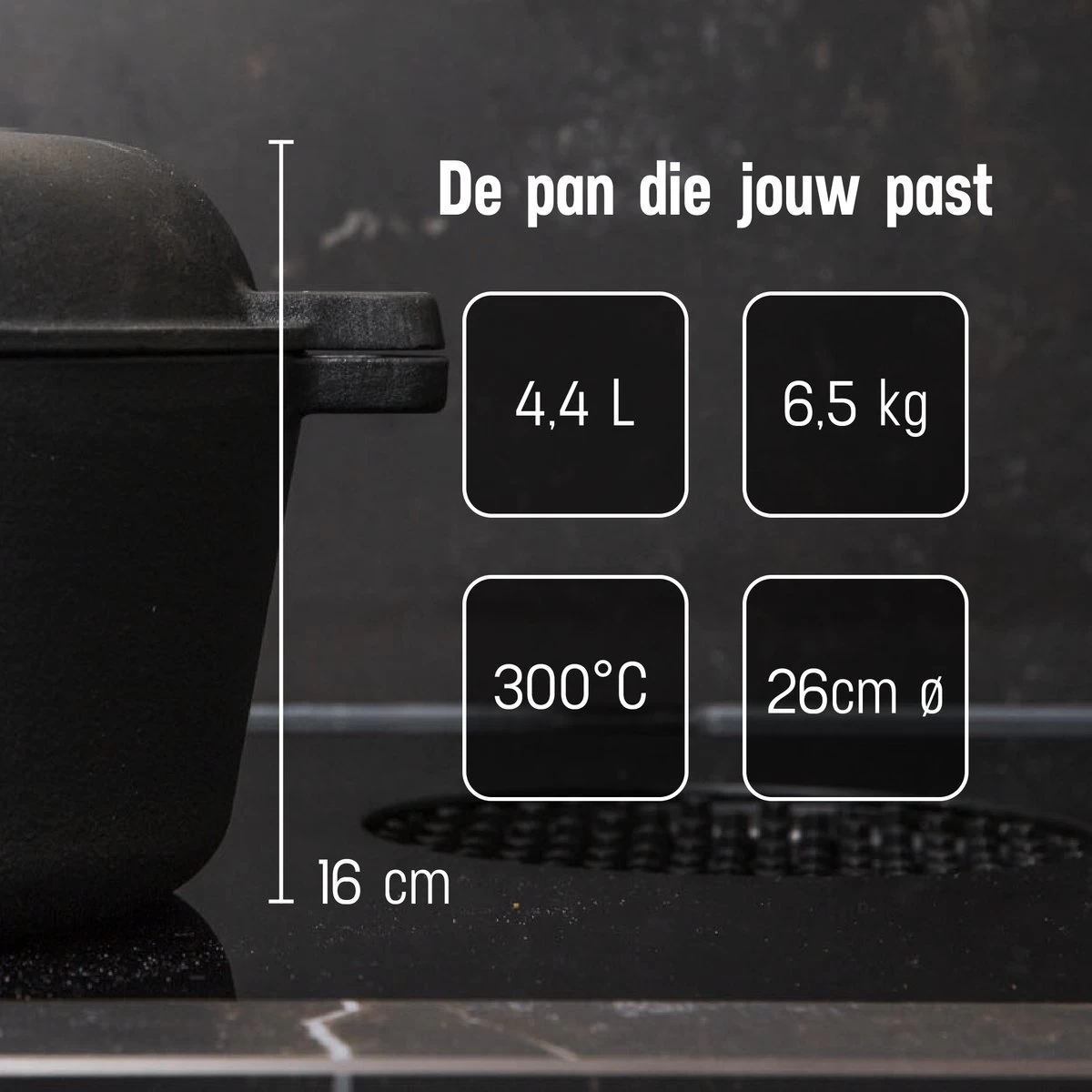 Poêle En Fonte Daumonet - Lèchefrite - Ronde - Ø 26 Cm - XXX Litres - Zwart - Émail - Convient à Toutes Les Sources De Chaleur - Electrique - Gaz - Halogène - Induction - Céramique - Va Au Lave-vaisselle - DAU-CICDU- BLACK-26 8 Poêle En Fonte Daumonet - Lèchefrite - Ronde - Ø 26 Cm - XXX Litres - Zwart - Émail - Convient à Toutes Les Sources De Chaleur - Electrique - Gaz - Halogène - Induction - Céramique - Va Au Lave-vaisselle - DAU-CICDU- BLACK-26 – Image 8